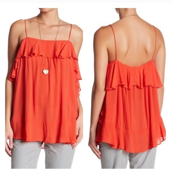 Free People Cascades Ruffle Romantic Camisole Top - Picture 1 of 6